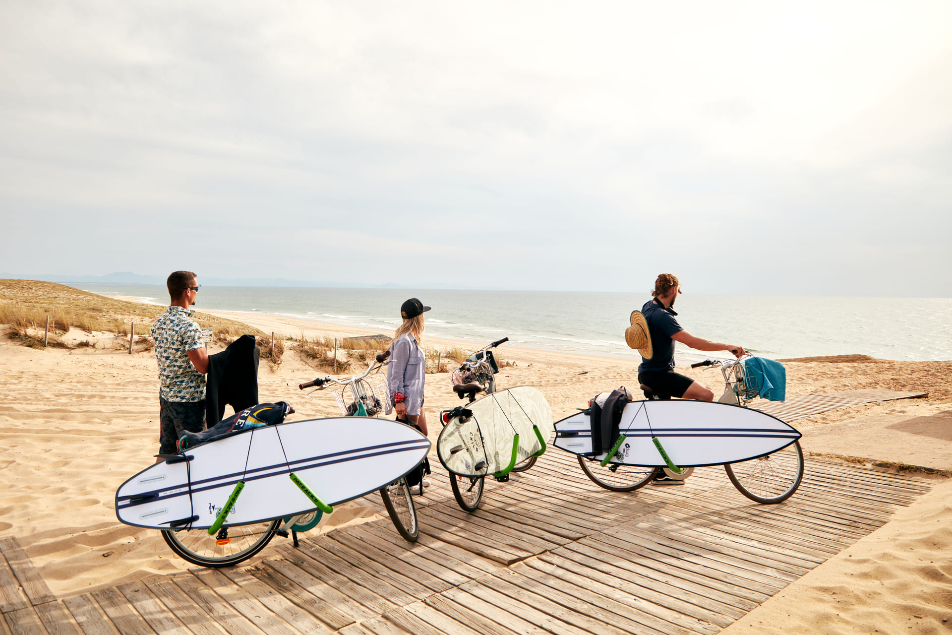 Surf y bicicleta en Capbreton